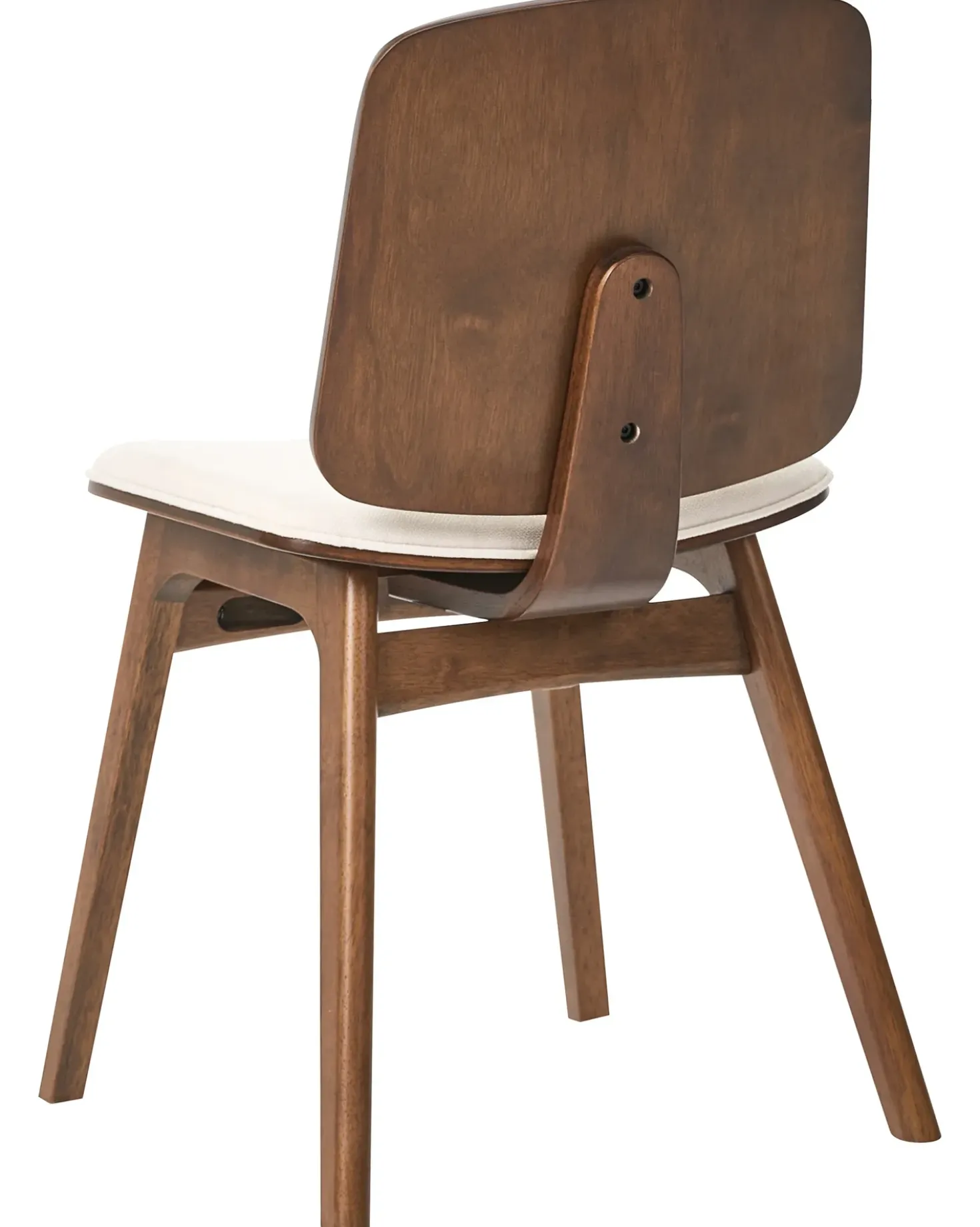 Set di 2 sedie da pranzo CHARLESTON Legno Marrone/Beige chiaro