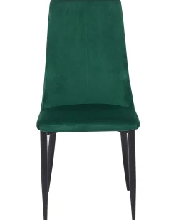Set di 2 sedie da pranzo CLAYTON Velluto Verde smeraldo