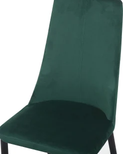 Set di 2 sedie da pranzo CLAYTON Velluto Verde smeraldo