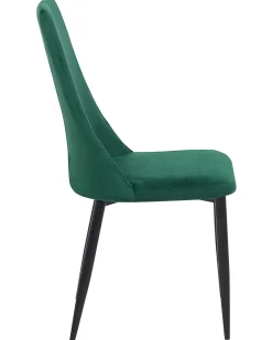 Set di 2 sedie da pranzo CLAYTON Velluto Verde smeraldo