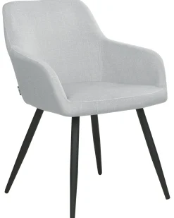 Set di 2 sedie da pranzo CASMALIA Velluto Grigio chiaro