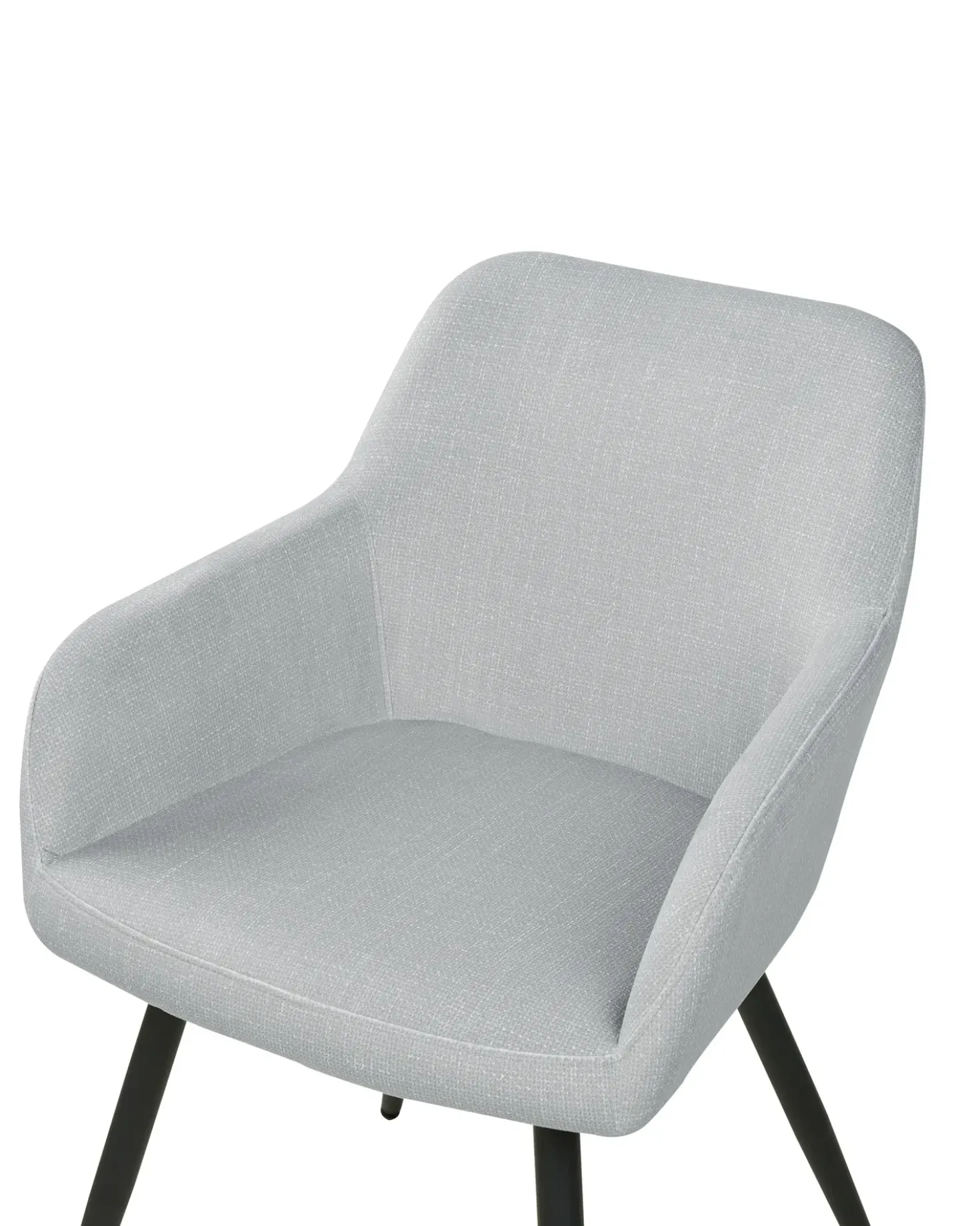 Set di 2 sedie da pranzo CASMALIA Velluto Grigio chiaro