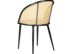 Set di 2 sedie da pranzo CORNELL Metallo Nero