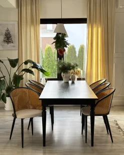 Set di 2 sedie da pranzo CORNELL Metallo Nero