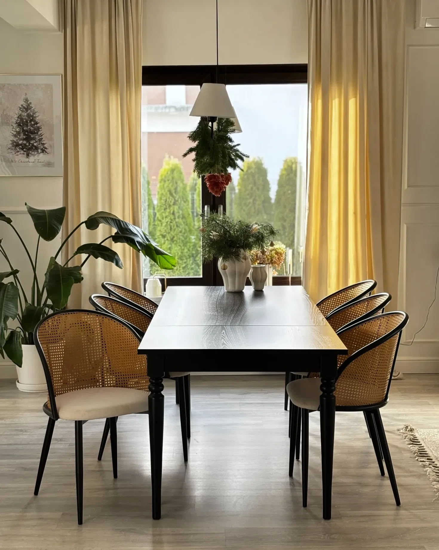 Set di 2 sedie da pranzo CORNELL Metallo Nero