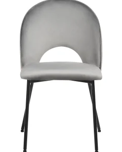 Set di 2 sedie da pranzo COVELO Velluto Grigio