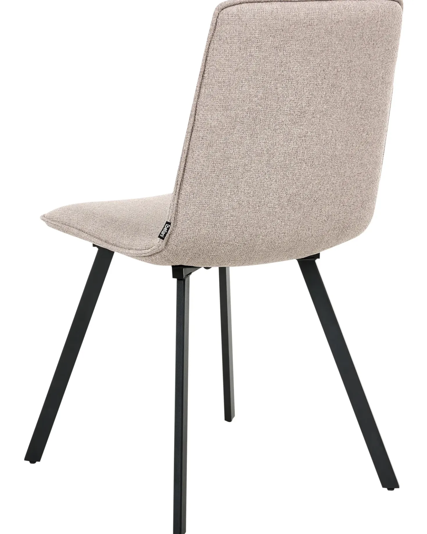 Set di 2 sedie da pranzo CARVER Tessuto Marrone chiaro