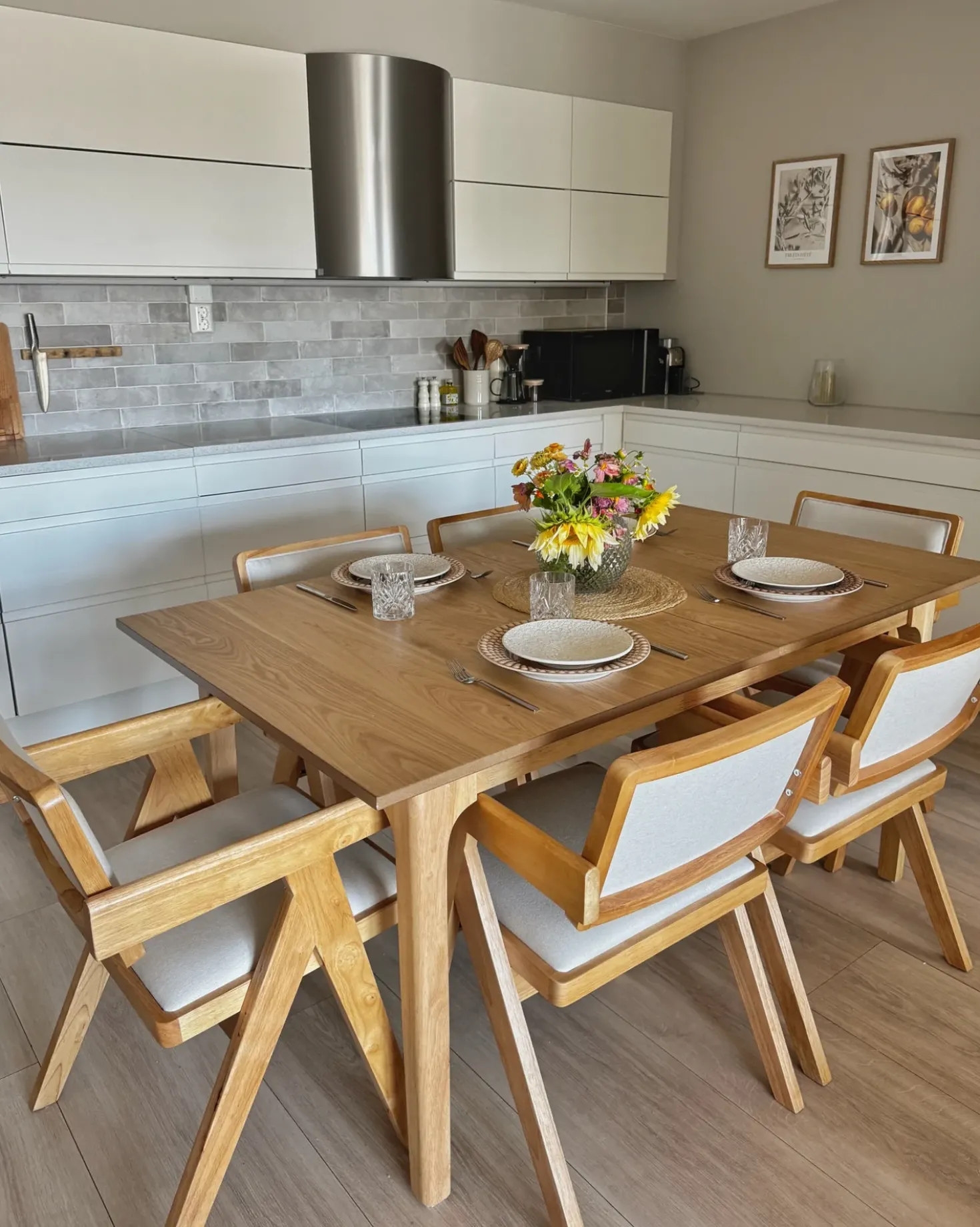 Set di 2 sedie da pranzo CARMODY Legno Marrone chiaro