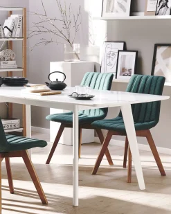 Set di 2 sedie da pranzo CALGARY Tessuto Verde scuro