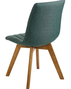 Set di 2 sedie da pranzo CALGARY Tessuto Verde scuro