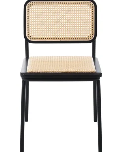 Set di 2 sedie da pranzo CORVALLIS Rattan sintetico (PE) Nero