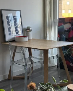 Set di 2 sedie da pranzo COVINGTON Trasparente