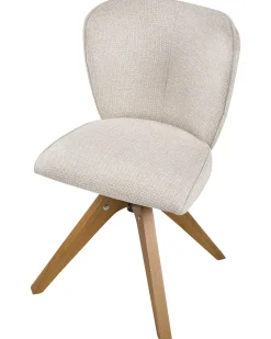Set di 2 sedie da pranzo COSO Tessuto Beige chiaro