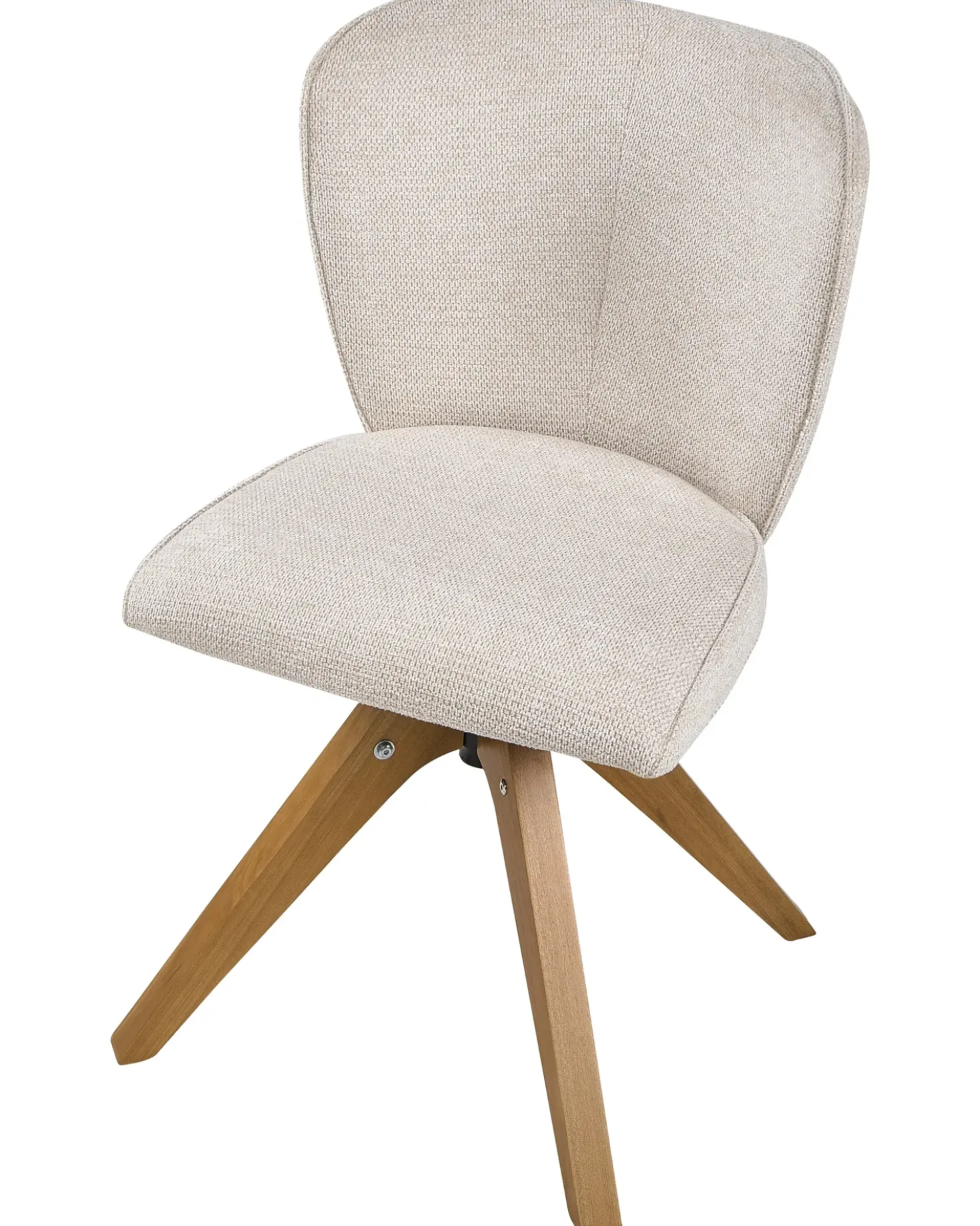 Set di 2 sedie da pranzo COSO Tessuto Beige chiaro