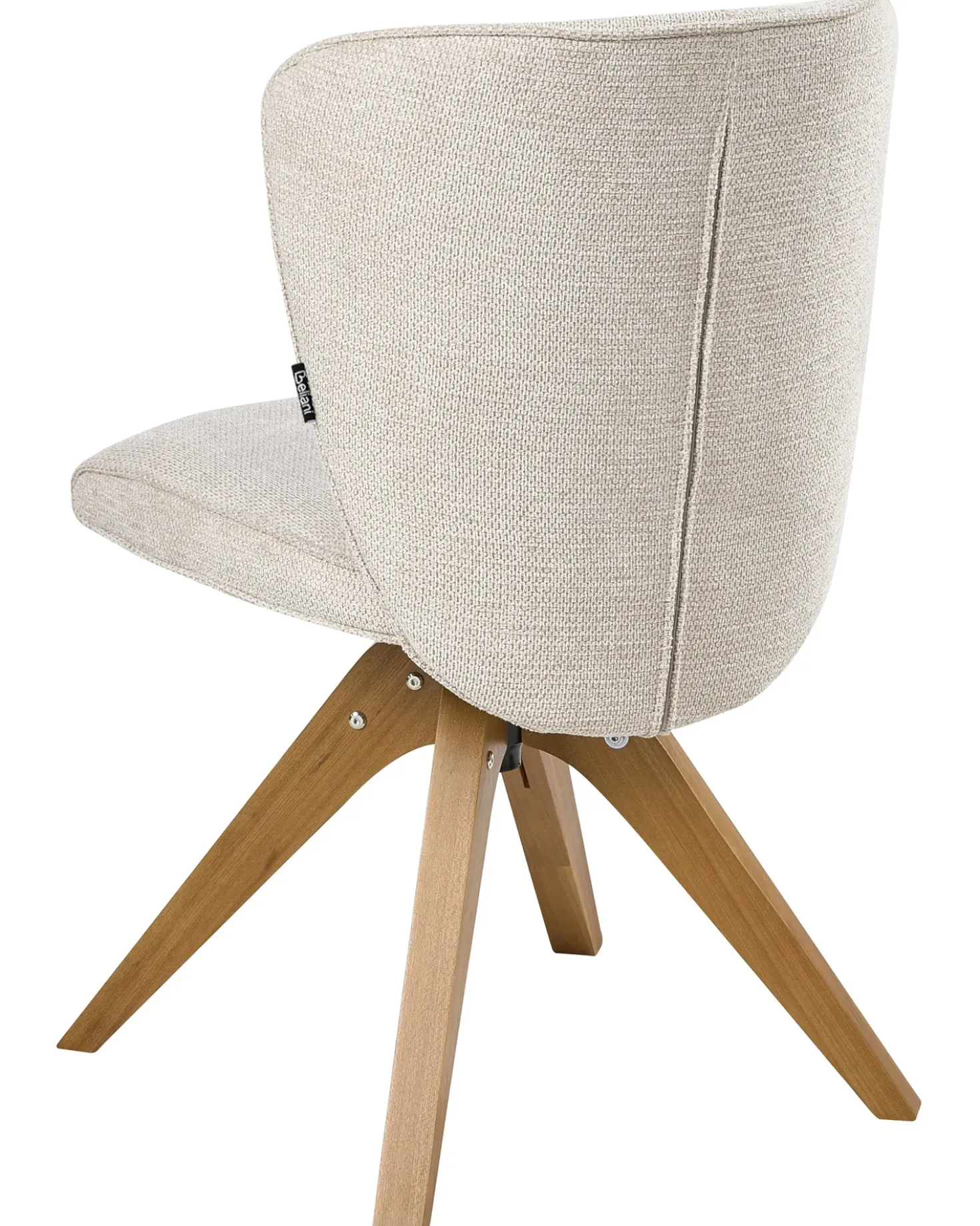 Set di 2 sedie da pranzo COSO Tessuto Beige chiaro
