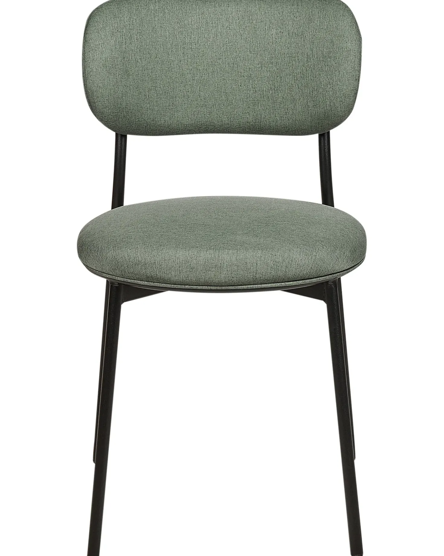 Set di 2 sedie da pranzo CASEY Tessuto Verde scuro