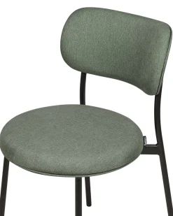 Set di 2 sedie da pranzo CASEY Tessuto Verde scuro