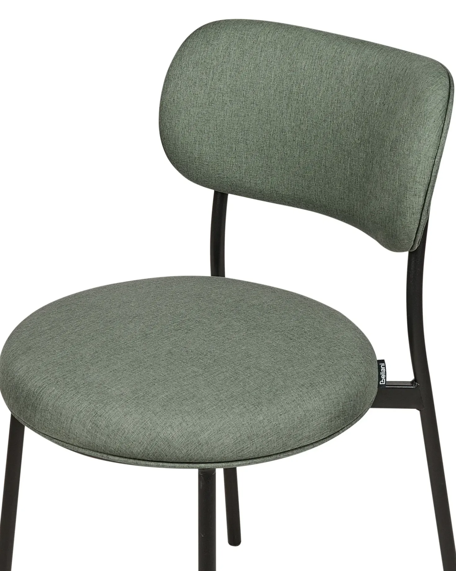 Set di 2 sedie da pranzo CASEY Tessuto Verde scuro