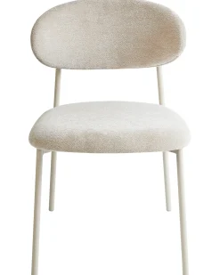 Set di 2 sedie da pranzo COWLEY Ciniglia Beige chiaro