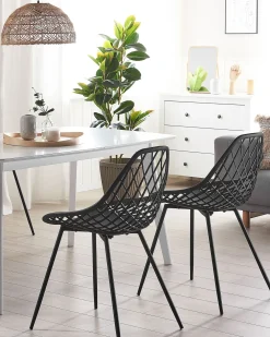 Set di 2 sedie da pranzo CANTON Nero