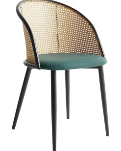 Set di 2 sedie da pranzo CORNELL Metallo Verde