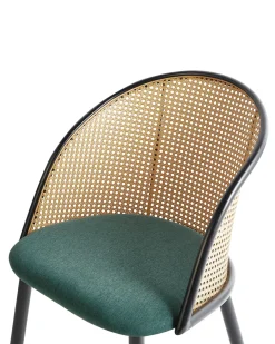 Set di 2 sedie da pranzo CORNELL Metallo Verde