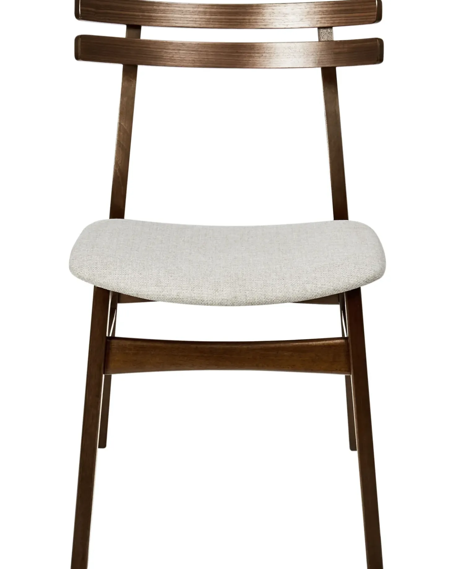 Set di 2 sedie da pranzo CYNTHIANA Legno Marrone/Beige chiaro