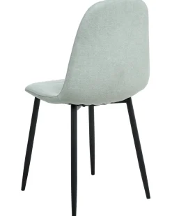 Set di 4 sedie da pranzo CRANDALL Tessuto Verde chiaro