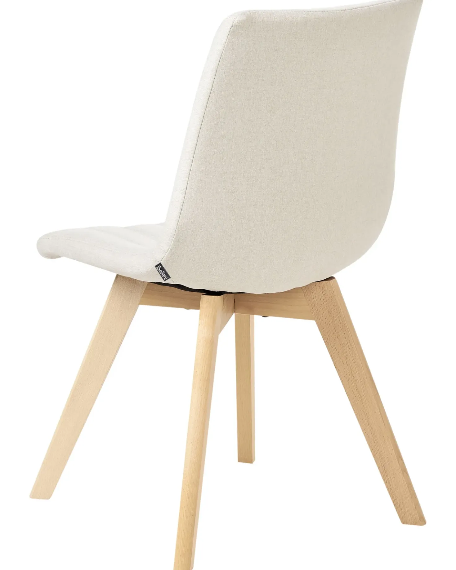 Set di 2 sedie da pranzo CALGARY Tessuto Bianco sporco