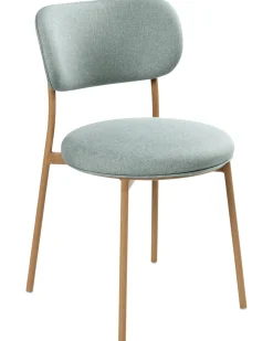 Set di 2 sedie da pranzo CASEY Tessuto Verde menta