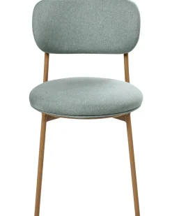 Set di 2 sedie da pranzo CASEY Tessuto Verde menta