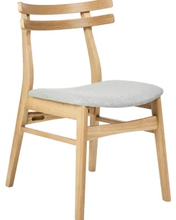 Set di 2 sedie da pranzo CYNTHIANA Legno Marrone chiaro/Grigio