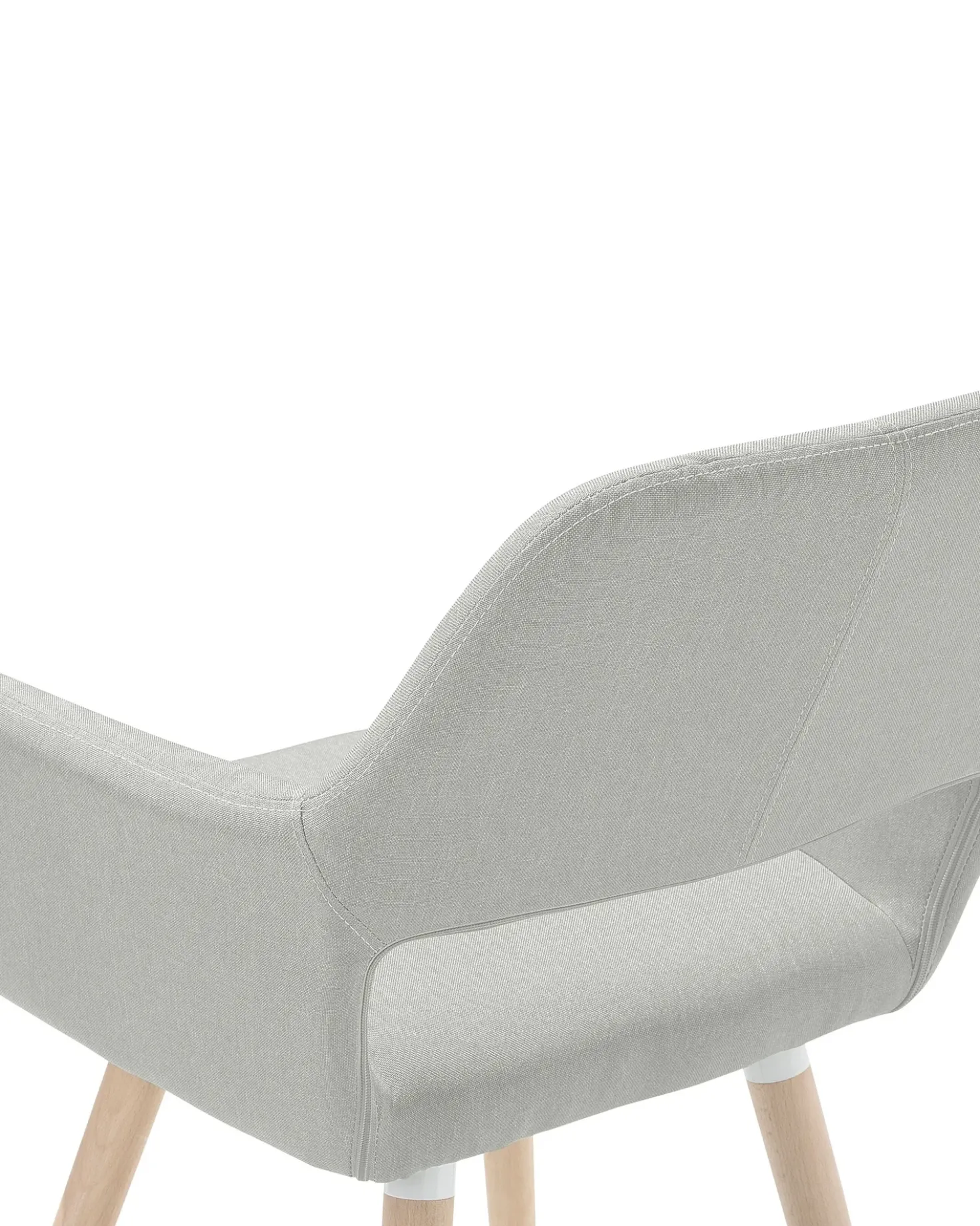 Set di 2 sedie da pranzo CHICAGO Tessuto Grigio chiaro