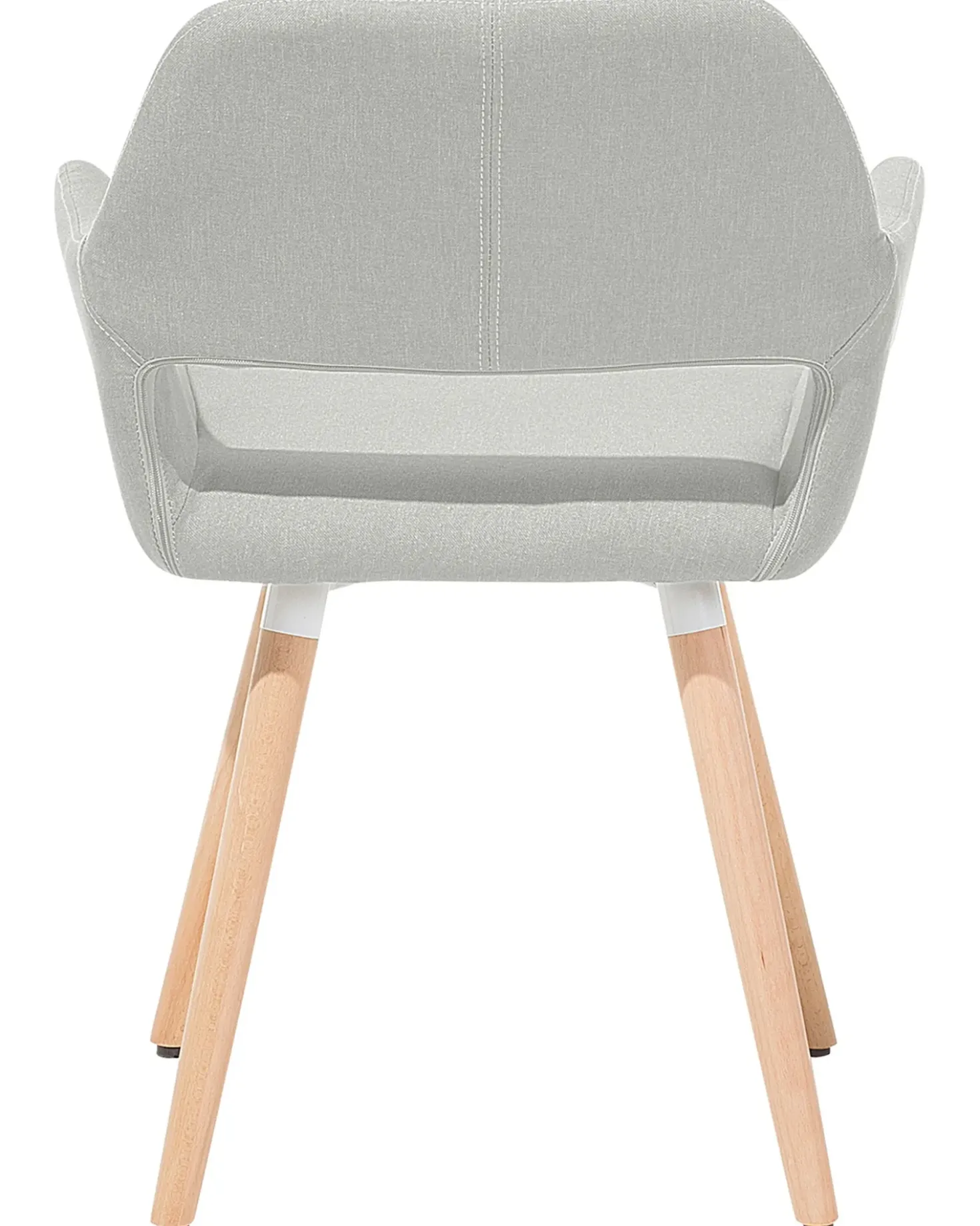 Set di 2 sedie da pranzo CHICAGO Tessuto Grigio chiaro