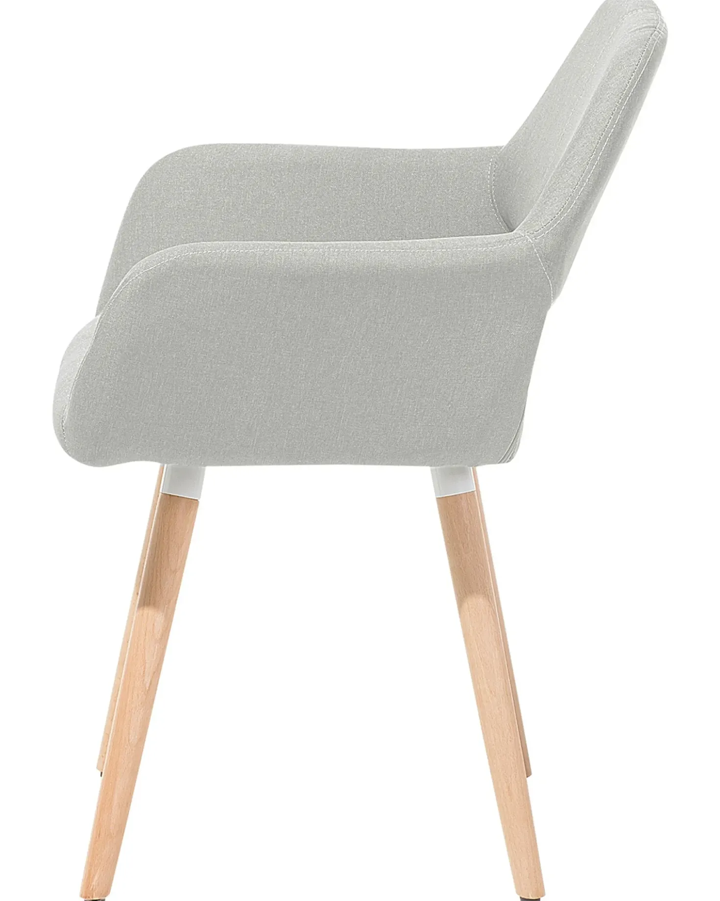 Set di 2 sedie da pranzo CHICAGO Tessuto Grigio chiaro