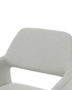 Set di 2 sedie da pranzo CHICAGO Tessuto Grigio chiaro