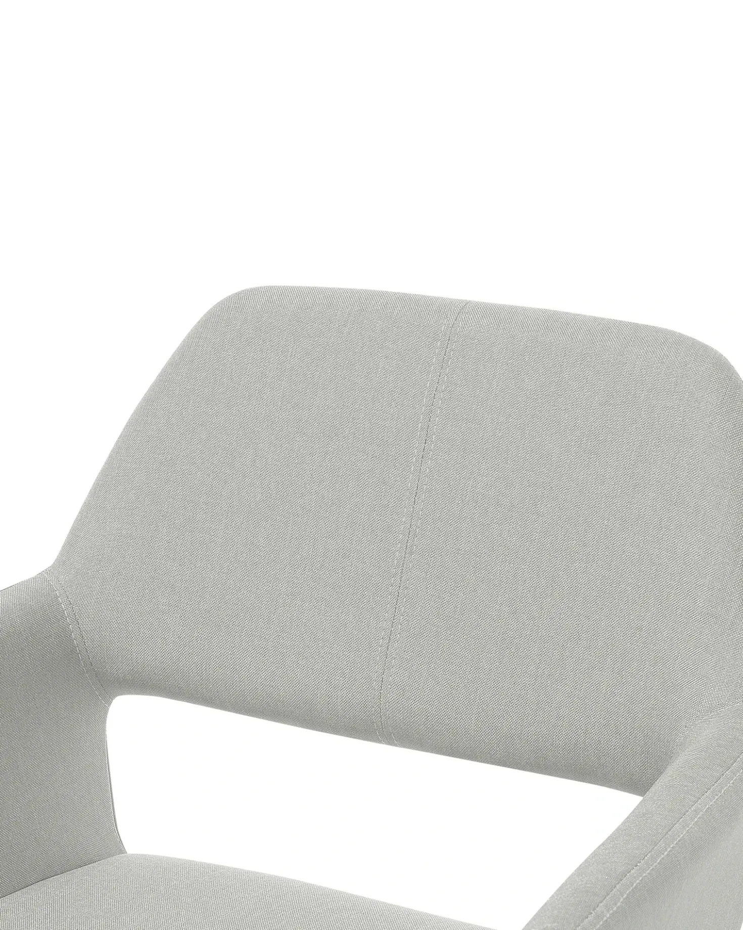 Set di 2 sedie da pranzo CHICAGO Tessuto Grigio chiaro