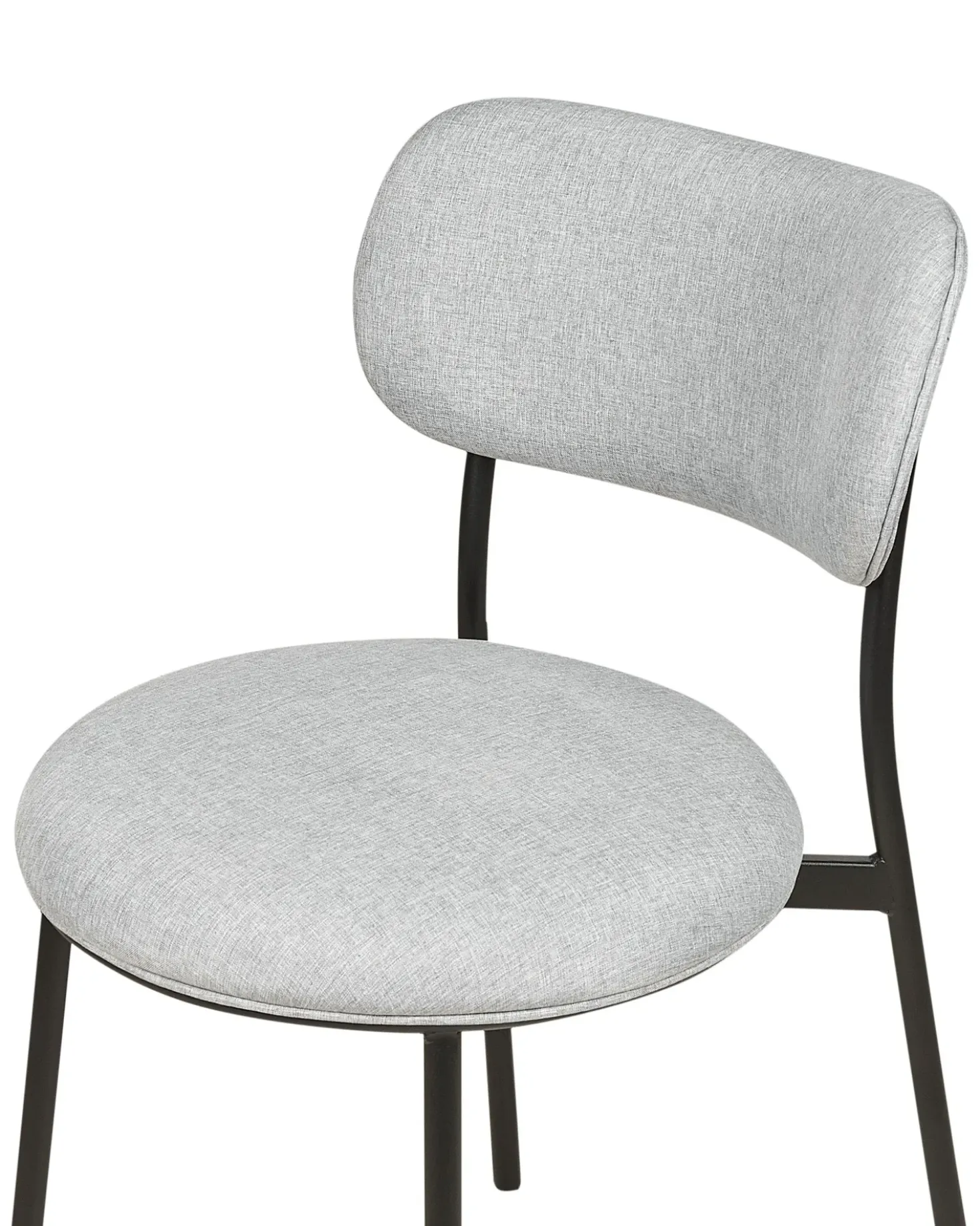 Set di 2 sedie da pranzo CASEY Tessuto Grigio chiaro