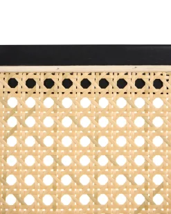 Set di 2 sedie da pranzo CORDOVA Rattan Nero