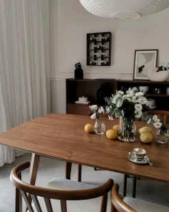 Set di 2 sedie da pranzo CRAIG Legno Marrone scuro/Beige