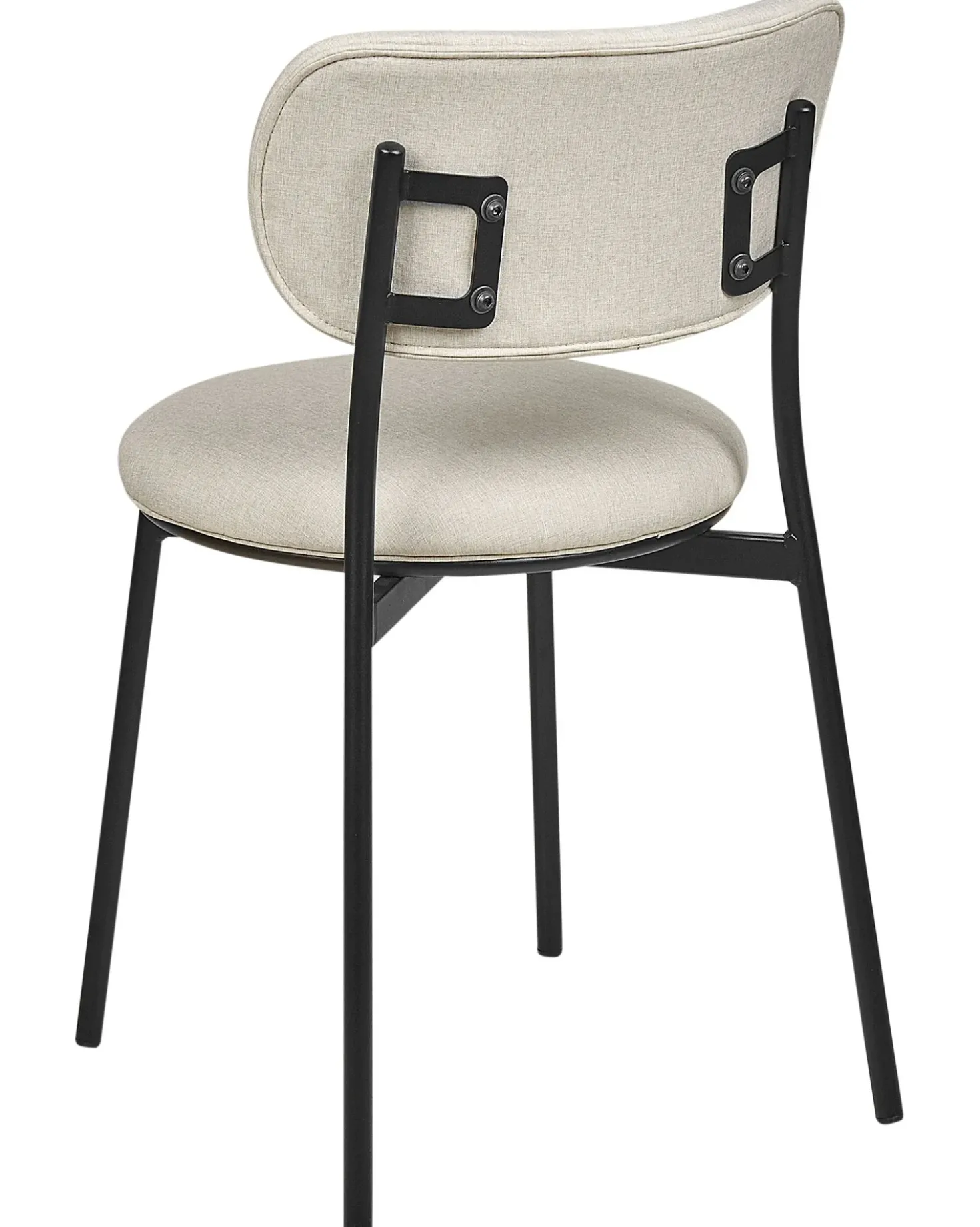 Set di 2 sedie da pranzo CASEY Tessuto Beige chiaro