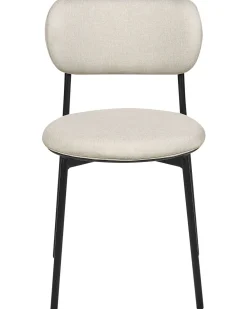 Set di 2 sedie da pranzo CASEY Tessuto Beige chiaro