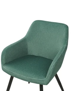 Set di 2 sedie da pranzo CASMALIA Velluto Verde scuro