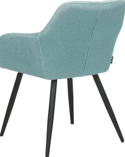Set di 2 sedie da pranzo CASMALIA Velluto Azzurro
