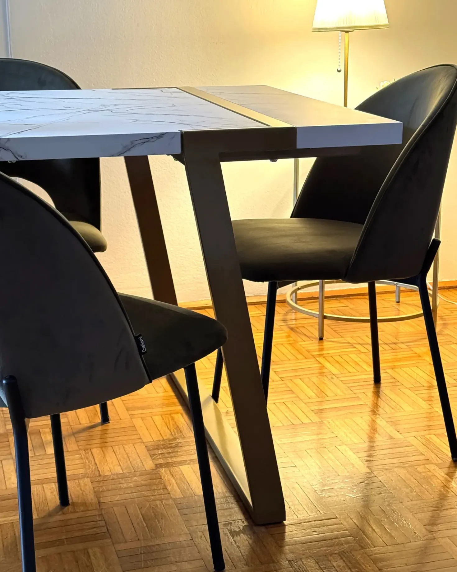 Set di 2 sedie da pranzo COVELO Velluto Verde scuro