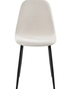 Set di 4 sedie da pranzo CRANDALL Tessuto Beige chiaro