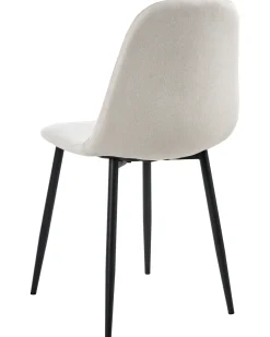 Set di 4 sedie da pranzo CRANDALL Tessuto Beige chiaro