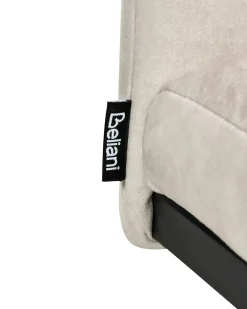 Set di 4 sedie da pranzo CISCO Tessuto Beige chiaro