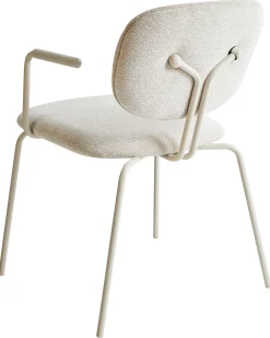 Set di 2 sedie da pranzo CARILLE Ciniglia Beige chiaro