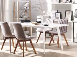 Set di 2 sedie da pranzo CALGARY Tessuto Tortora